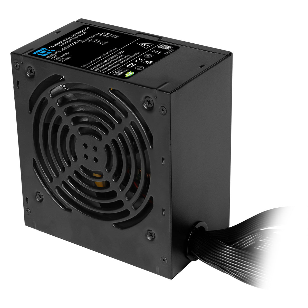 CWT 600w PSU 80 Plus Bronze 230V Active PFC White Box - Destello
