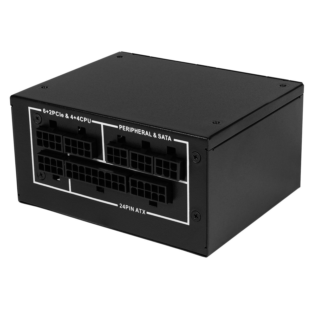 CWT 650W Modular 80 Plus Gold SFX Power Supply With 80mm Black Fan - Destello