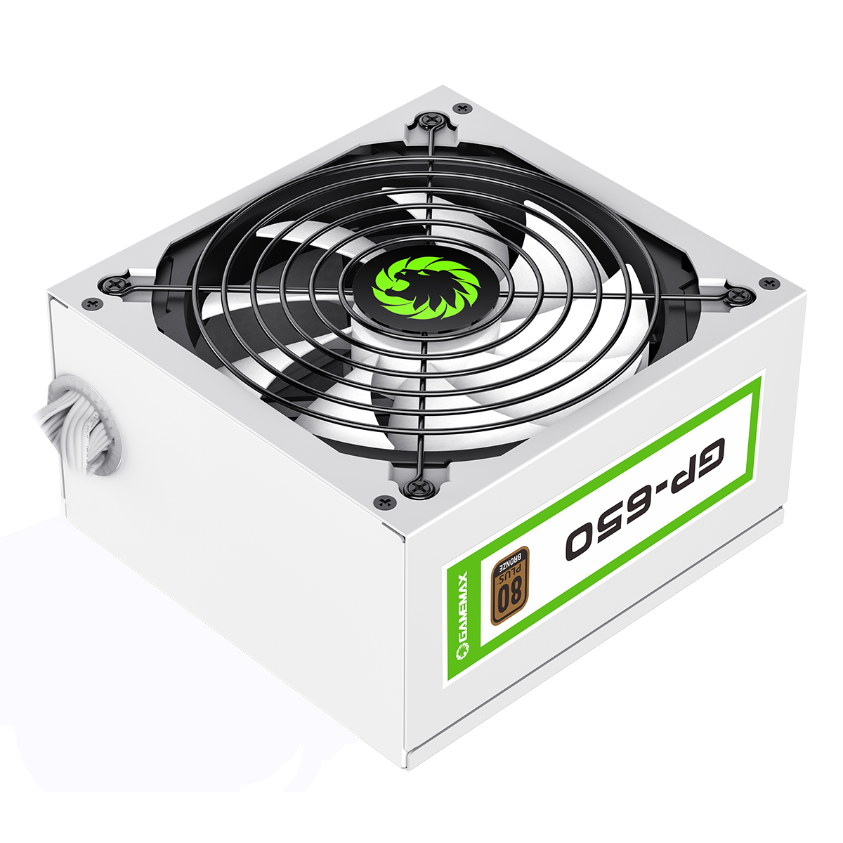 GameMax GP650 White 650W 80 Plus Bronze Wired Power Supply