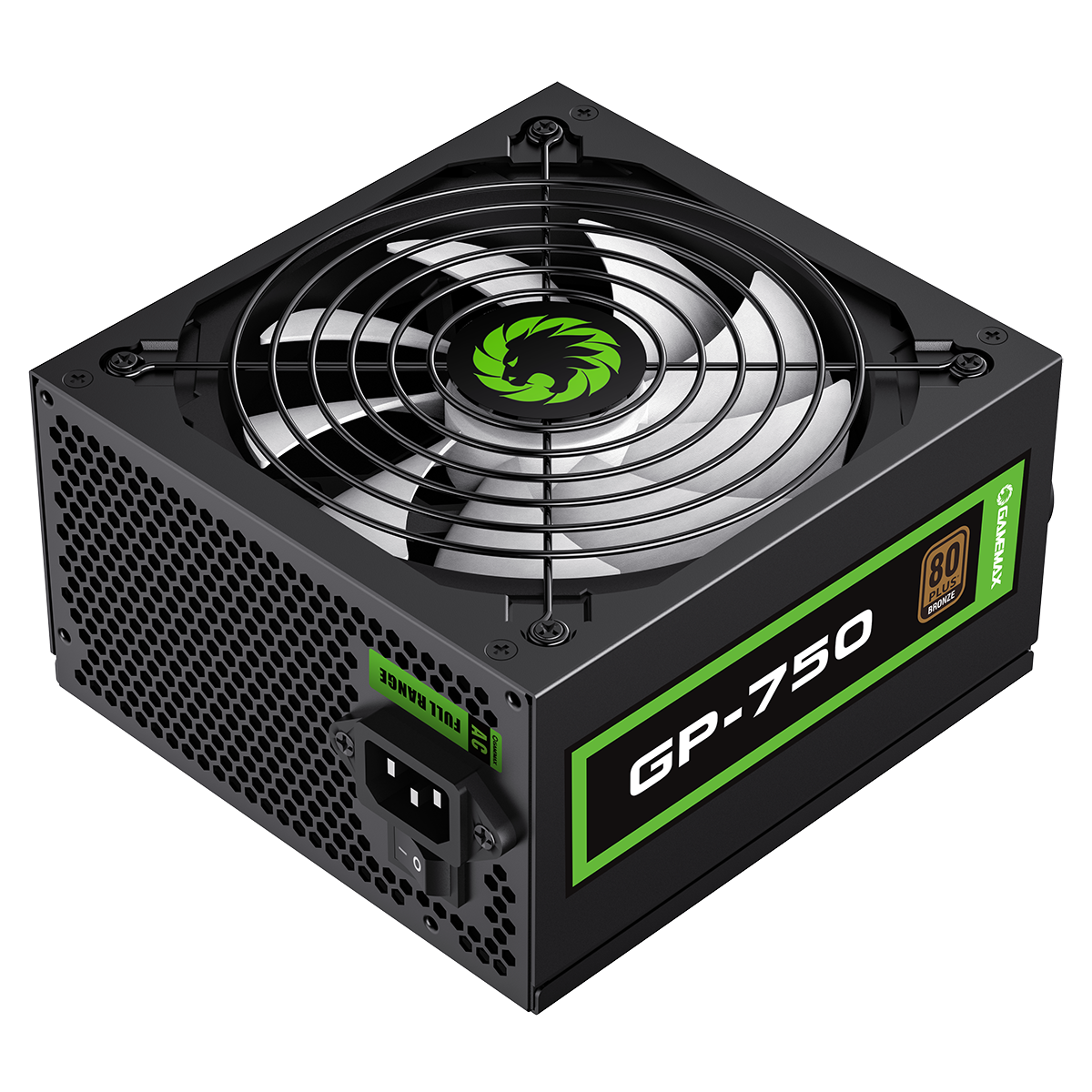 GameMax GP750 750W 80 Plus Bronze Wired Power Supply - Destello