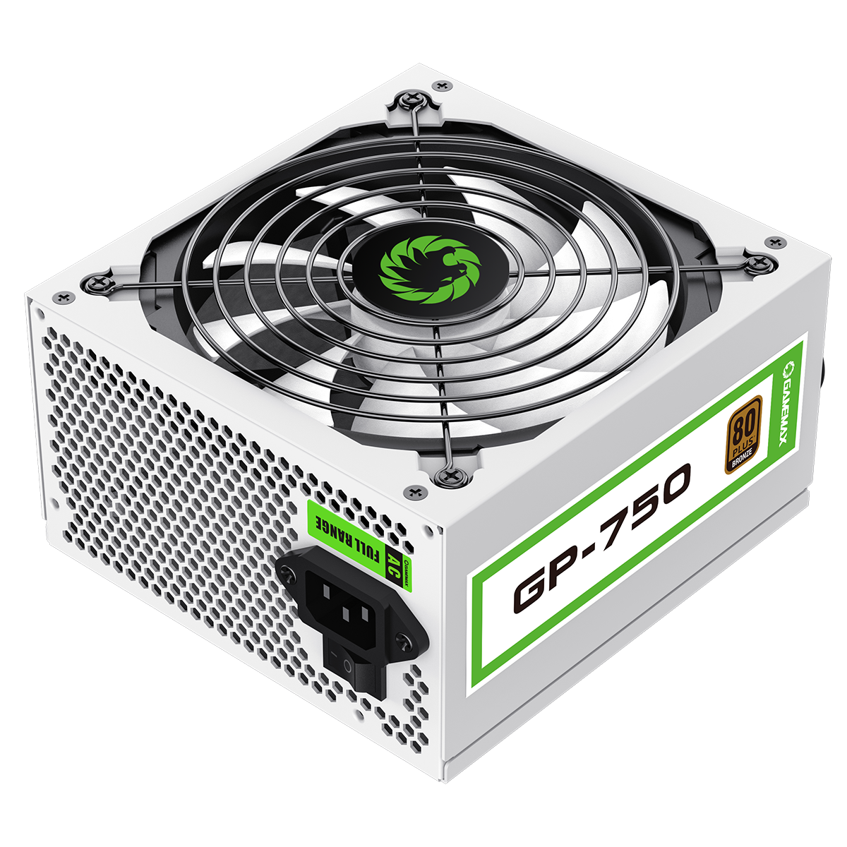 GameMax GP750 White 750W 80 Plus Bronze Wired Power Supply