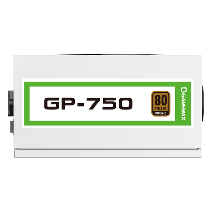 GameMax GP750 White 750W 80 Plus Bronze Wired Power Supply - Destello