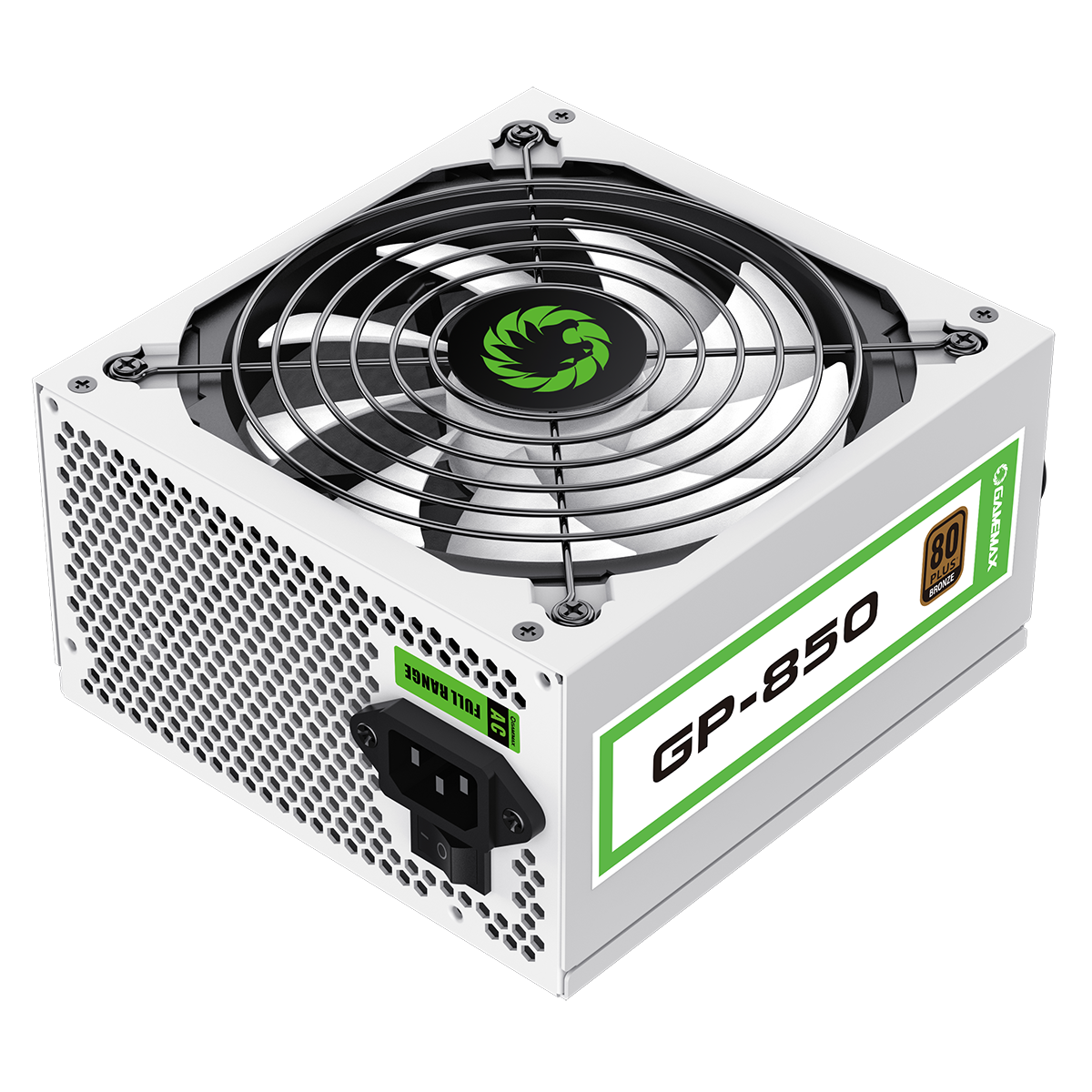 GameMax GP850 White 850W 80 Plus Bronze Wired Power Supply