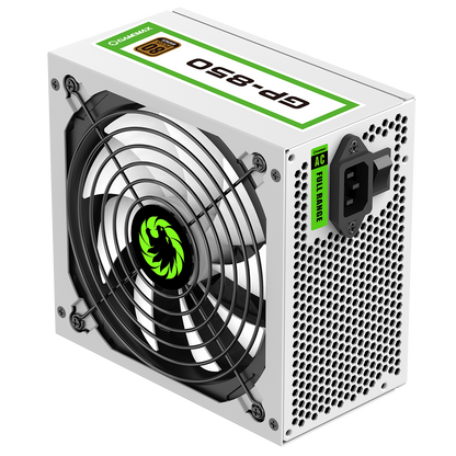 GameMax GP850 White 850W 80 Plus Bronze Wired Power Supply - Destello