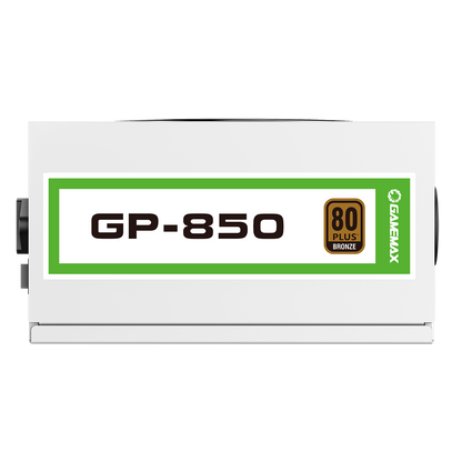 GameMax GP850 White 850W 80 Plus Bronze Wired Power Supply - Destello
