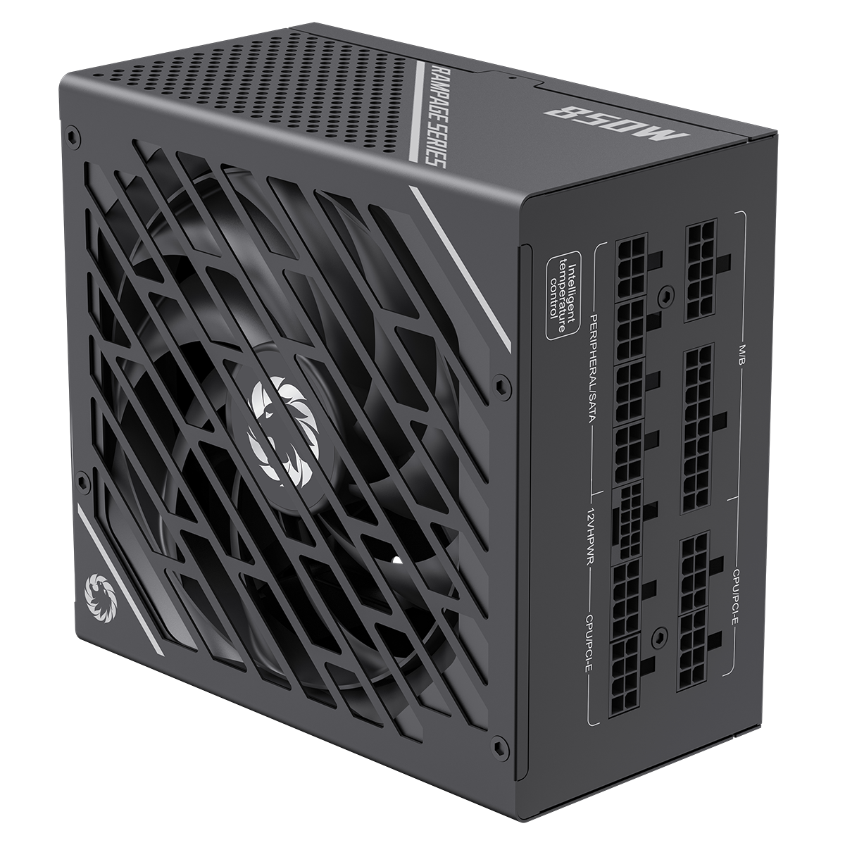GameMax GX-850W Pro Modular 80 Plus Gold ATX3.0 PCIe 5.0 Black Power Supply With 135mm FDB Fan - Destello