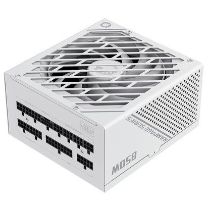 GameMax GX-850W Pro Modular 80 Plus Gold ATX3.1 PCIe 5.1 White Power Supply With 135mm FDB Fan - Destello