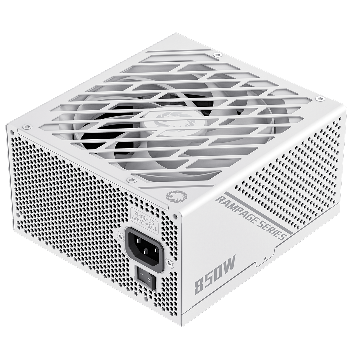 GameMax GX-850W Pro Modular 80 Plus Gold ATX3.1 PCIe 5.1 White Power Supply With 135mm FDB Fan