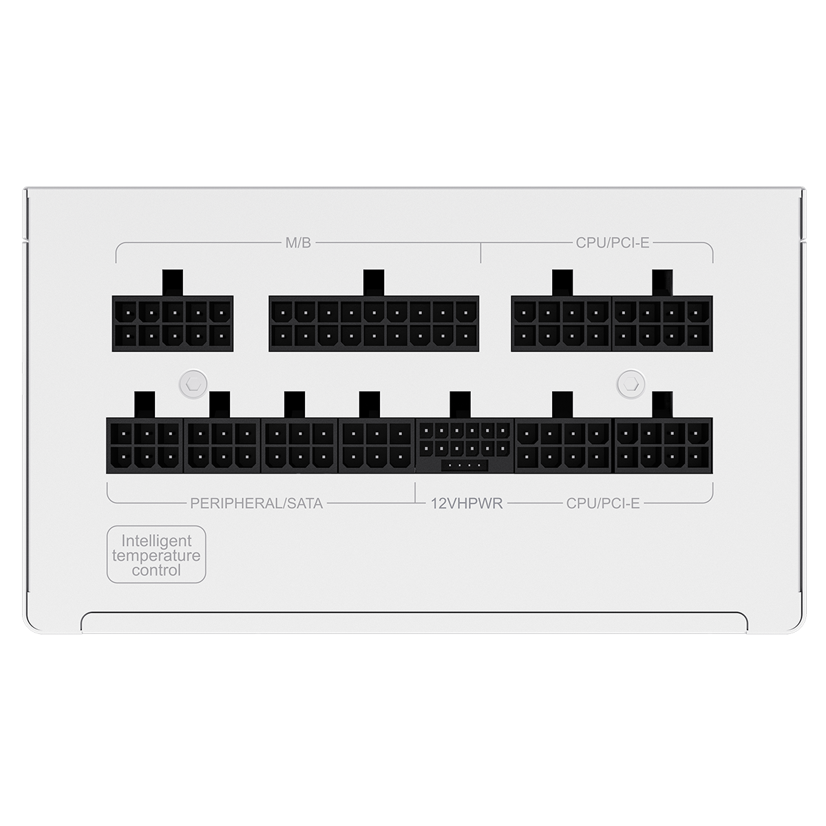 GameMax GX-850W Pro Modular 80 Plus Gold ATX3.1 PCIe 5.1 White Power Supply With 135mm FDB Fan