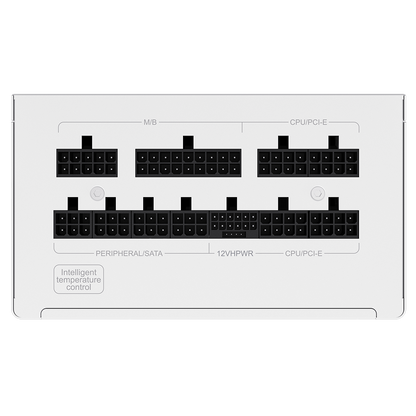 GameMax GX-850W Pro Modular 80 Plus Gold ATX3.1 PCIe 5.1 White Power Supply With 135mm FDB Fan
