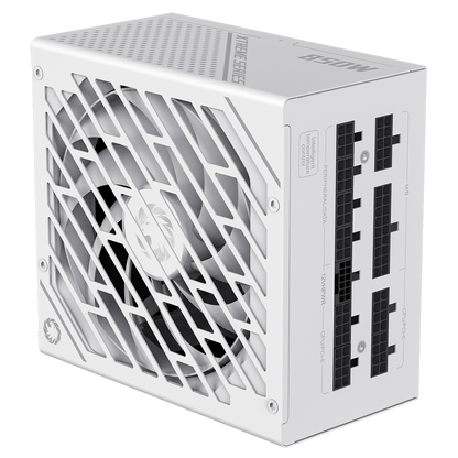 GameMax GX-850W Pro Modular 80 Plus Gold ATX3.1 PCIe 5.1 White Power Supply With 135mm FDB Fan