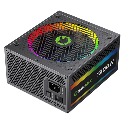 GameMax 1300W Modular 80 Plus Platinum ATX3.0 PCIe 5.0 Power Supply With 14cm ARGB Fan - Destello