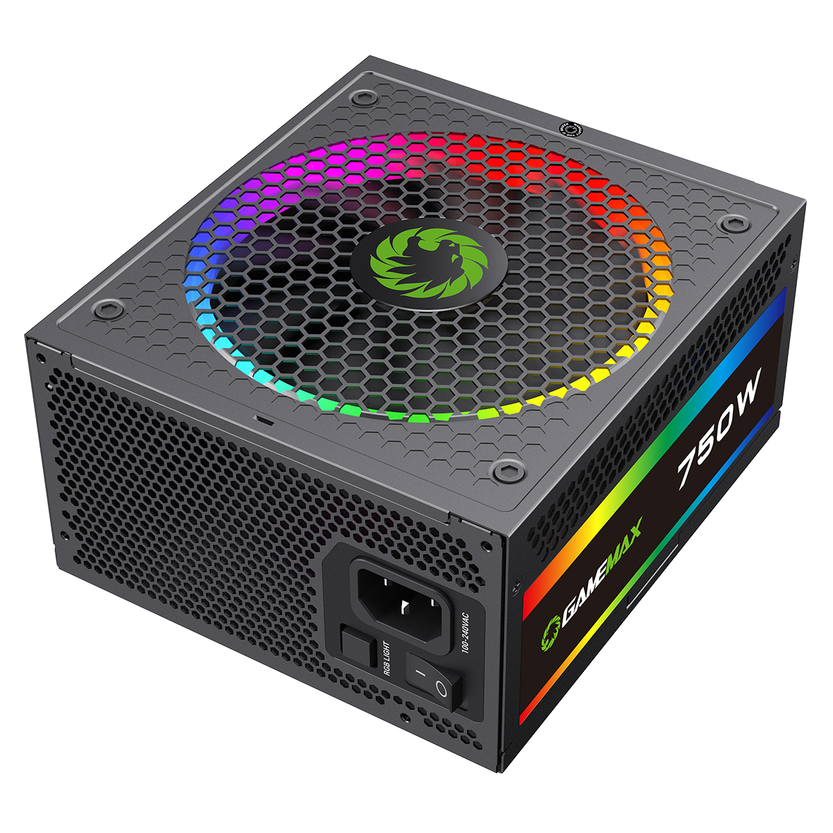 GameMax 750W Pro Modular 80 Plus Gold Power Supply With 14cm ARGB Fan - Destello