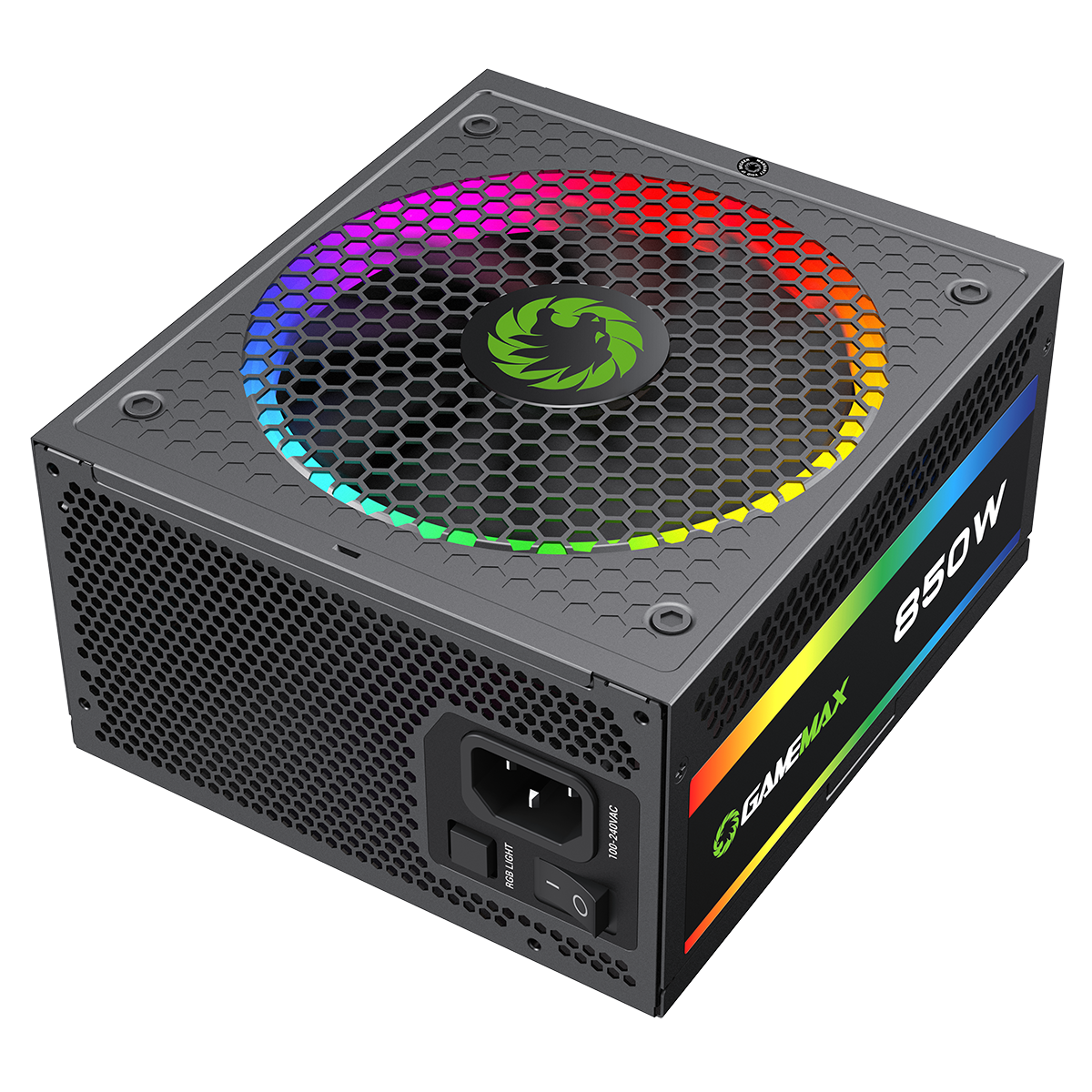 GameMax 850W Pro Modular 80 Plus Gold Power Supply With 14cm ARGB Fan - Destello