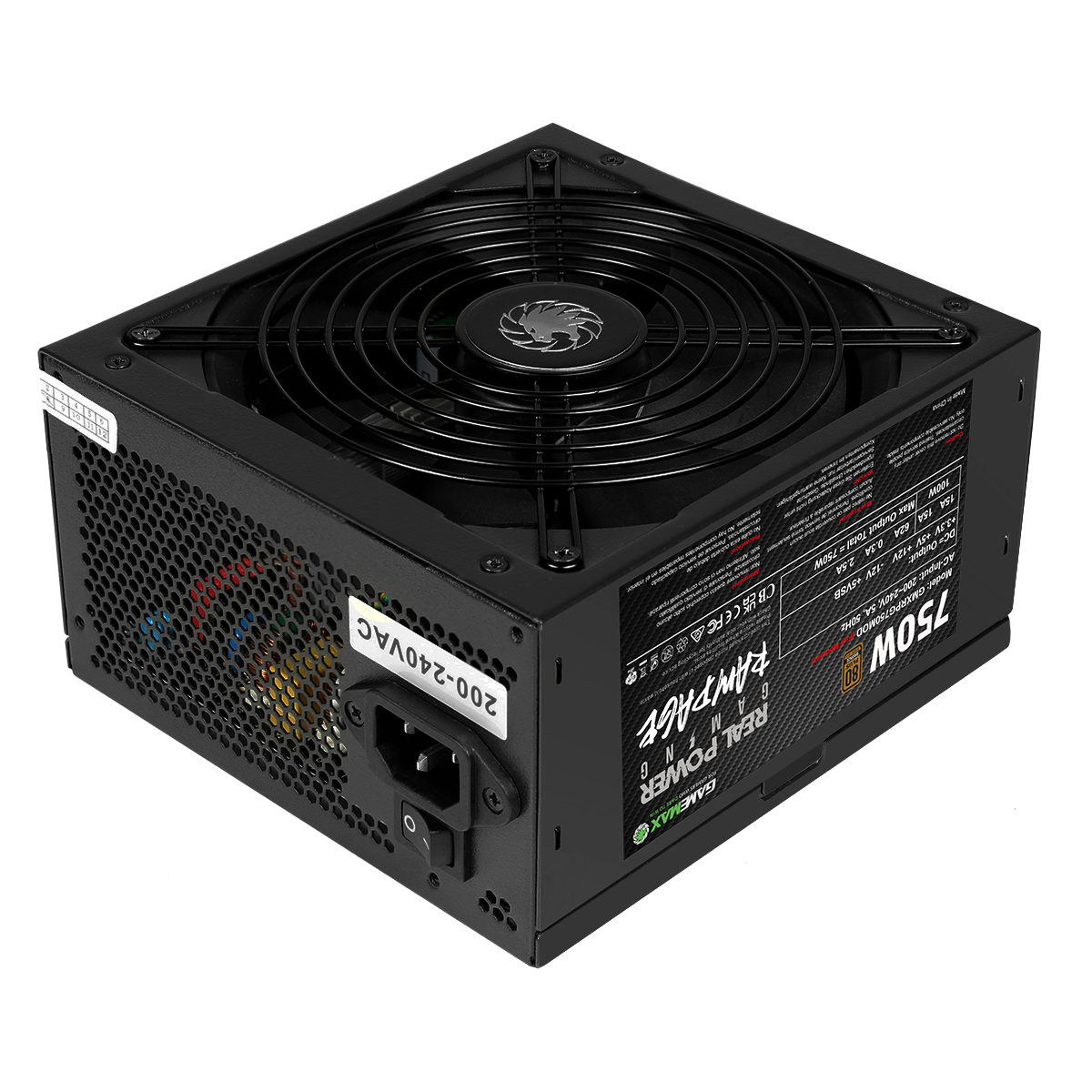 GameMax 750W RPG Rampage Full-Modular 80 Plus Bronze PSU - Destello