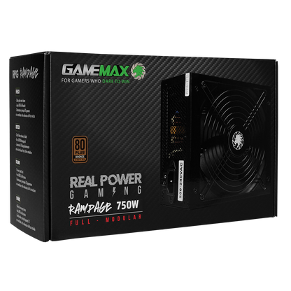 GameMax 750W RPG Rampage Full-Modular 80 Plus Bronze PSU - Destello