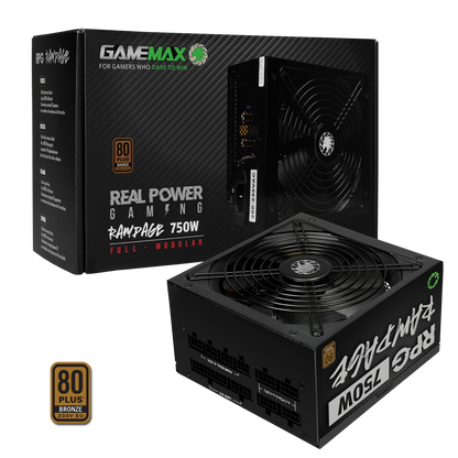 GameMax 750W RPG Rampage Full-Modular 80 Plus Bronze PSU - Destello