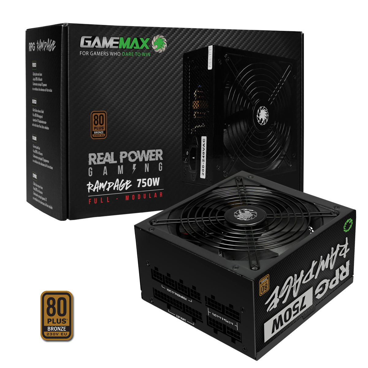 GameMax 750W RPG Rampage Full-Modular 80 Plus Bronze PSU