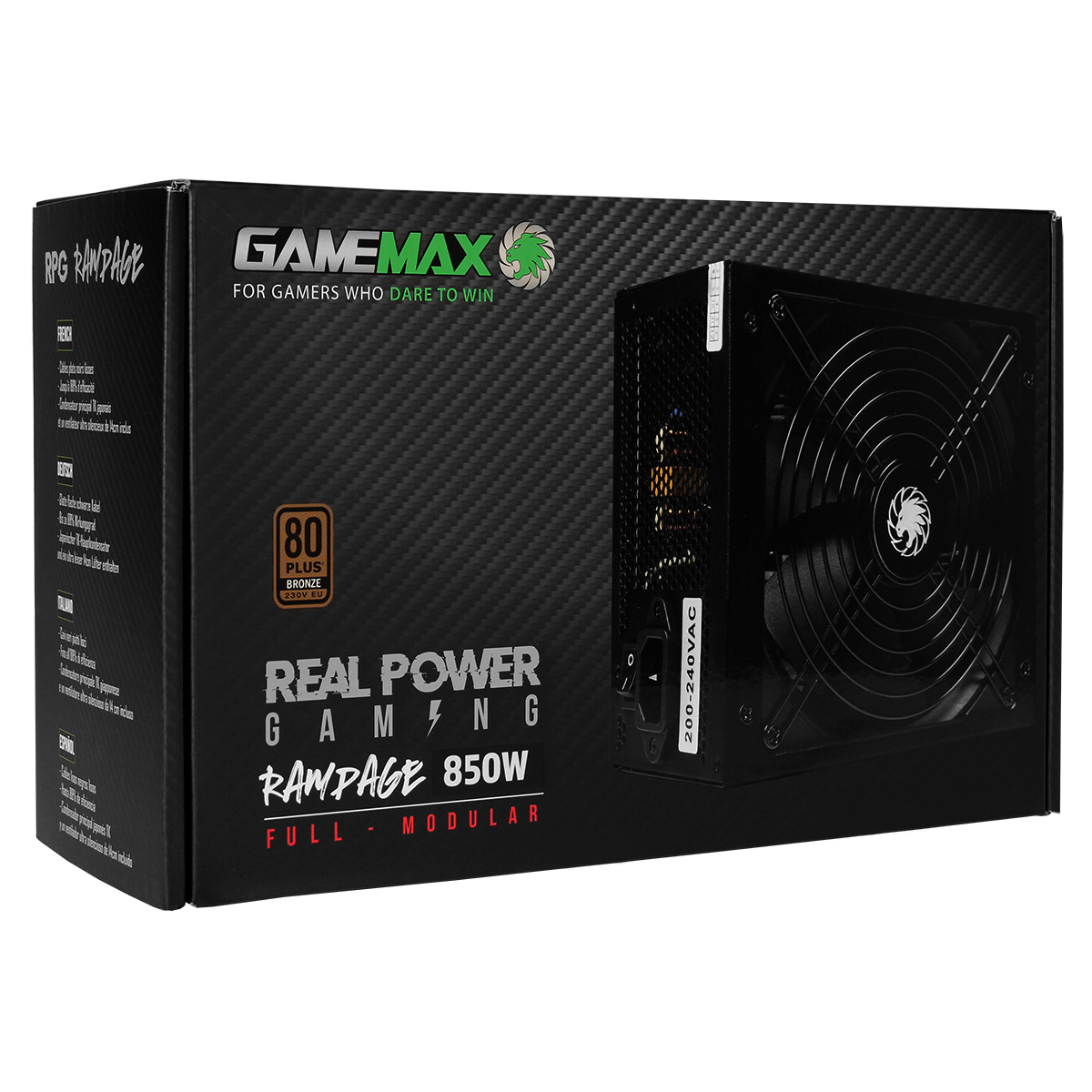 GameMax 850W RPG Rampage Full-Modular 80 Plus Bronze PSU