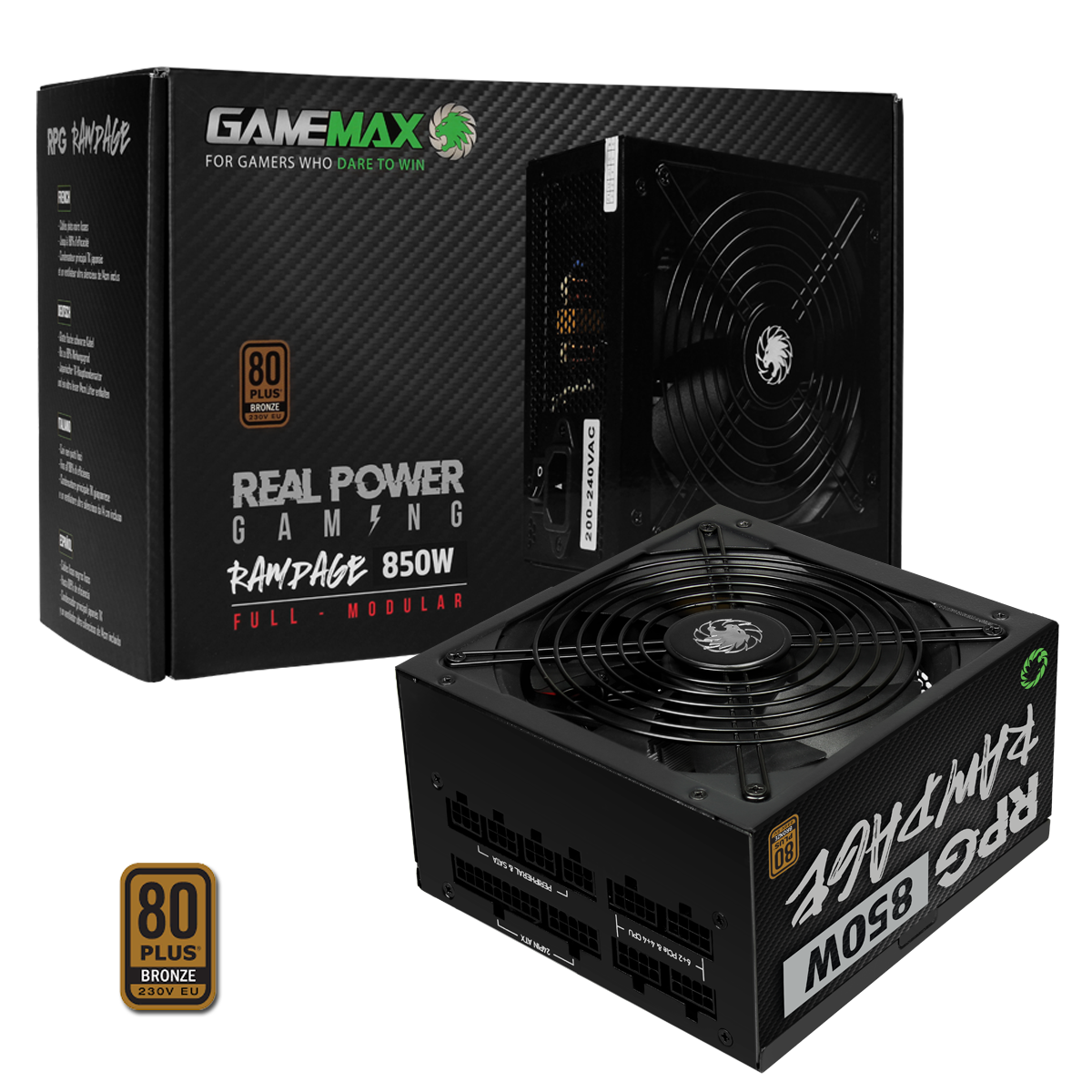 GameMax 850W RPG Rampage Full-Modular 80 Plus Bronze PSU