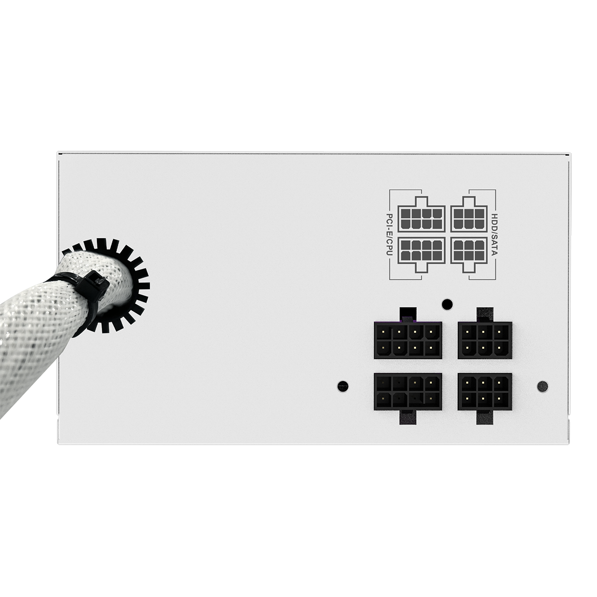 GameMax VP-700W Semi-Modular 80 Plus Bronze White Power Supply With 120mm RGB Fan - Destello