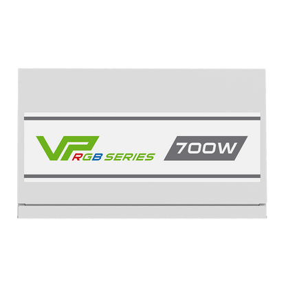 GameMax VP-700W Semi-Modular 80 Plus Bronze White Power Supply With 120mm RGB Fan - Destello
