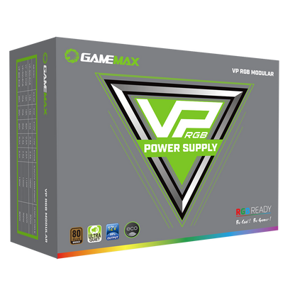 GameMax VP-700W Semi-Modular 80 Plus Bronze White Power Supply With 120mm RGB Fan