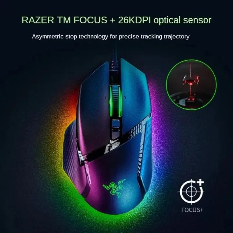 Razer Basilisk V3: 26K DPI Ergonomic Gaming Mouse with RGB - Destello